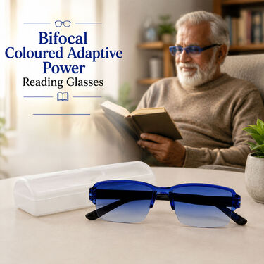 Bifocal Colored Adaptive Power Reading Glasses (BOC3RG2)