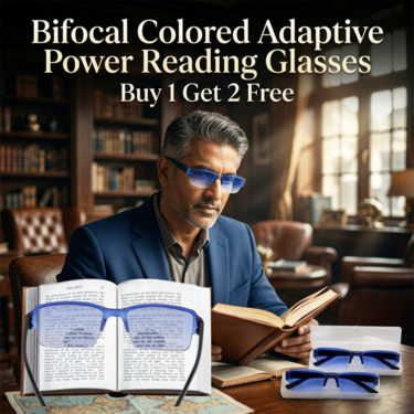Bifocal Colored Adaptive Power Reading Glasses Buy1 Get 2 Free (3BOC3RG2)