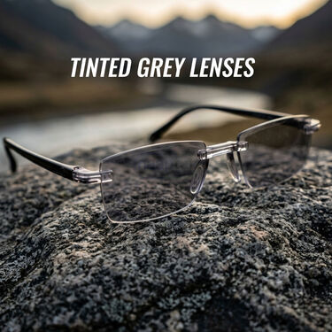 Rimless Coloured Adaptive Power Reading Glasses Buy 1 Get 3 Free (4OC2RG1)