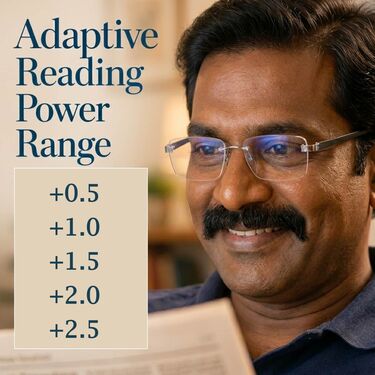Rimless Adaptive Power Reading Glasses Buy 1 Get 1 Free (2ORG2)