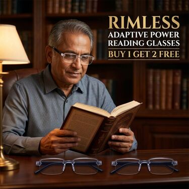 Rimless Adaptive Power Reading Glasses Buy 1 Get 2 Free (3ORG2)