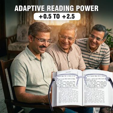 Rimless Adaptive Power Reading Glasses Buy 1 Get 2 Free (3ORG2)
