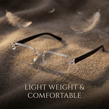 Rimless Adaptive Power Reading Glasses Buy 1 Get 2 Free (3ORG2)