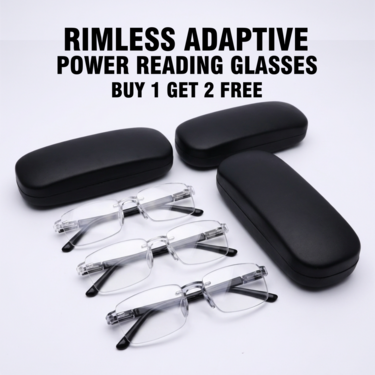 Rimless Adaptive Power Reading Glasses Buy 1 Get 2 Free (3ORG2)