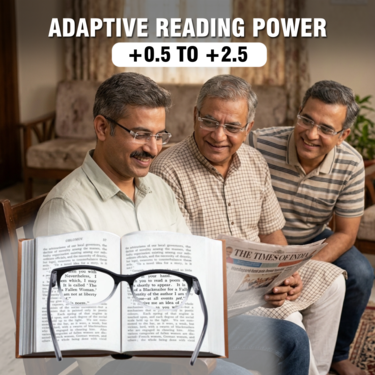 Rimless Adaptive Power Reading Glasses Buy 1 Get 2 Free (3ORG2)