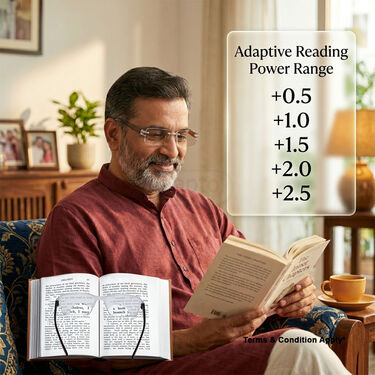 Rimless Bifocal Adaptive Power Reading Glasses (BORG2)