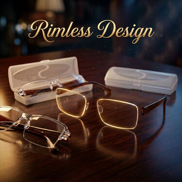 Rimless Bifocal Adaptive Power Reading Glasses Buy 1 Get 1 Free (2BORG2)