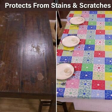 Waterproof Floral 6 Seater Dining Table Cover (TC3)