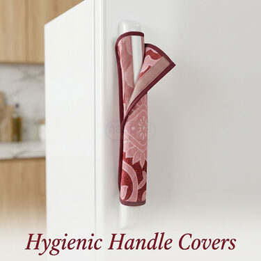 5 Pcs Fridge Cover Set With Oven Cover + 10 Free Gifts (5FC11)