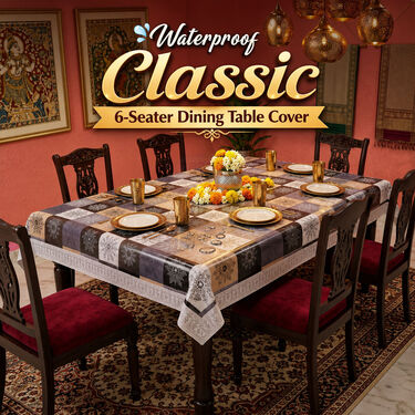 Waterproof Classic 6 Seater Dining Table Cover (TC7)