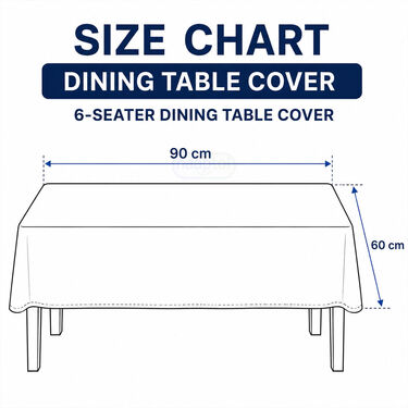 Waterproof Classic 6 Seater Dining Table Cover (TC7)