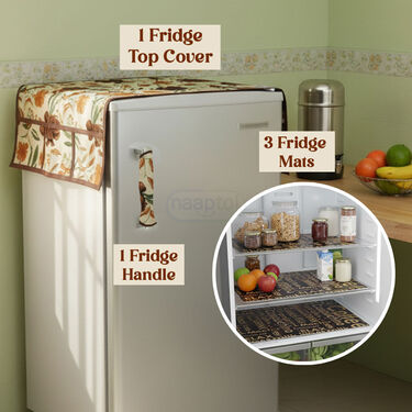 5 Pcs Fridge Cover Set With 10 Free Gifts (5FC12)