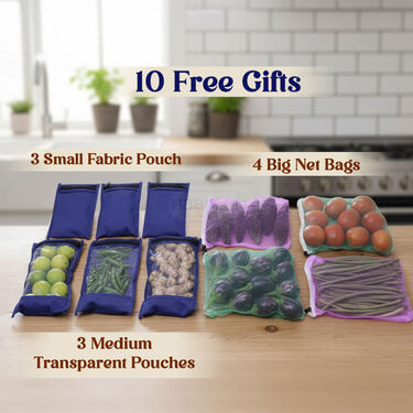 5 Pcs Fridge Cover Set With 10 Free Gifts (5FC12)