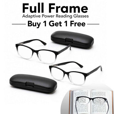 Full Frame Adaptive Power Reading Glasses Buy 1 Get 1 Free (2ORG3)