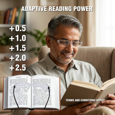 Rimless Bifocal Adaptive Power Reading Glasses Buy 1 Get 3 Free (4BORG2)