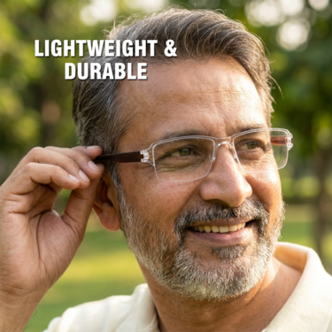Rimless Bifocal Adaptive Power Reading Glasses Buy 1 Get 3 Free (4BORG2)