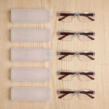 Rimless Bifocal Adaptive Power Reading Glasses Buy 1 Get 4 Free (5BORG2)