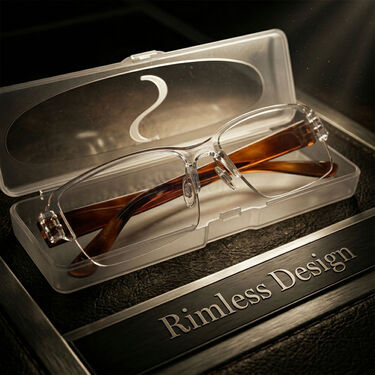Rimless Bifocal Adaptive Power Reading Glasses Buy 1 Get 4 Free (5BORG2)