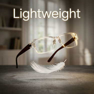 Rimless Bifocal Adaptive Power Reading Glasses Buy 1 Get 4 Free (5BORG2)