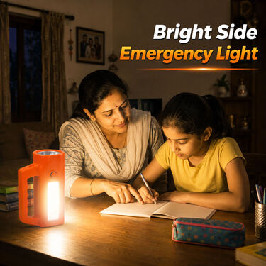 Rechargeable Kisan Torch With Emergency Light And Power Bank Function (LL58)