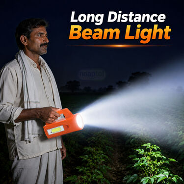 Rechargeable Kisan Torch With Emergency Light And Power Bank Function (LL58)