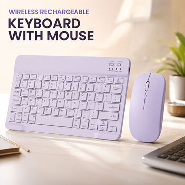 Wireless Rechargeable Keyboard With Mouse (MK2)
