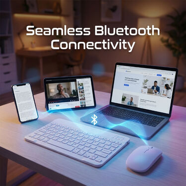 Wireless Rechargeable Keyboard With Mouse (MK2)