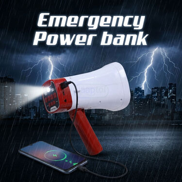 Rechargeable Wireless Solar Megaphone Speaker With Sound Recording (BLS26)