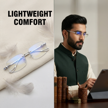 Rimless Adaptive Power Reading Glasses Buy 1 Get 2 Free (3ORG21)