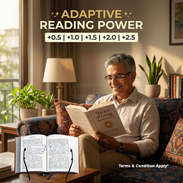 Rimless Folding Coloured Adaptive Power Reading Glasses Buy 1 Get 3 Free ((4FOC6RG1)