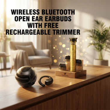 Wireless Bluetooth Headphones Bass Stereo Open Ear Earbuds With Trammer (TWS108)