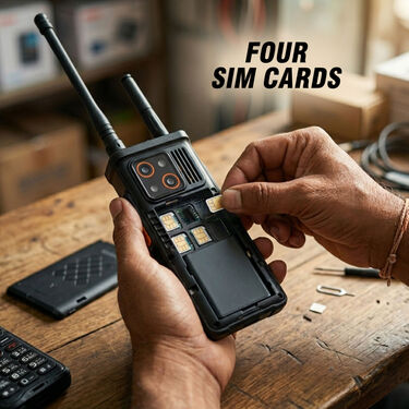 4 SIM, Big Battery, Big Signal Mobile With Holder (PMH24)