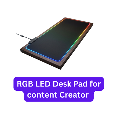 RGB LED Desk Mouse Pad For Content Creator (RMP)