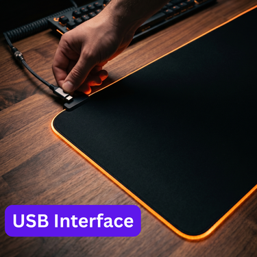 RGB LED Desk Mouse Pad For Content Creator (RMP)