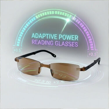 Rimless Foldable Coloured Adaptive Power Reading Glasses Buy 1 Get 4 Free (5FOC1RG1)