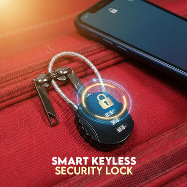 3 Digit Cable Travel Luggage Lock (AHS9)