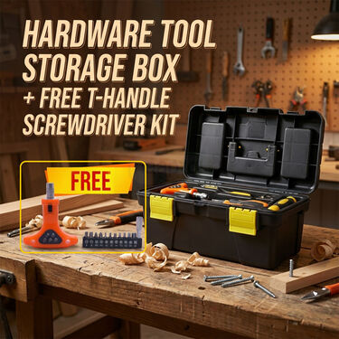 Hardware Tool Storage Box With Free Hand Tool Kit (HT103)