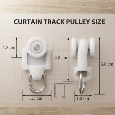 Pack of 100 Runner Curtain Channel For Smooth Sliding (HT125)