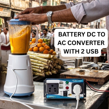 Battery Dc to AC Converter With 2 Usb (BAC)
