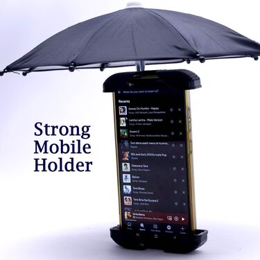 Bike Mobile Holder With Sun & Rain Proof Umbrella (BMH7)