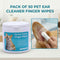 Pack of 50 Pet Ear Cleaner Fingure Wipes (PET8)
