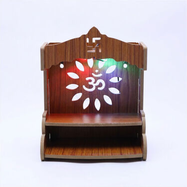 Wooden Mandir With Light (WML)