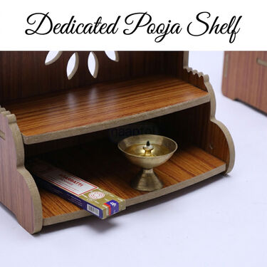 Wooden Mandir With Light (WML)