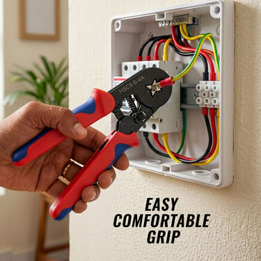 Professional Ratchet Pliers with Free 450 Terminal Connectors (HT104)