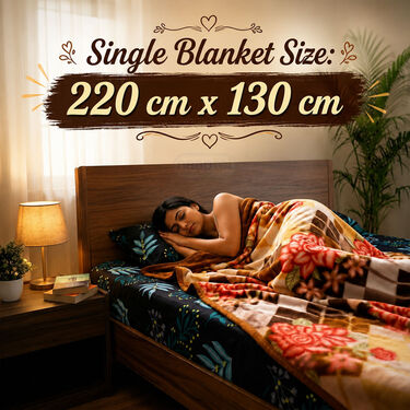 Pack of 7 Double Bedsheets Set With 2 Blankets (7BS2FB2)