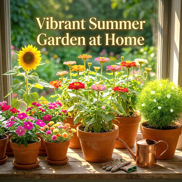 Pack of 5 Summer Flower Seeds For Pots Terrace & Home Garden (SFS5)