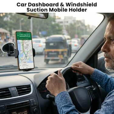 Car Dashboard & Windshield Suction Mobile Holder (CMH8)