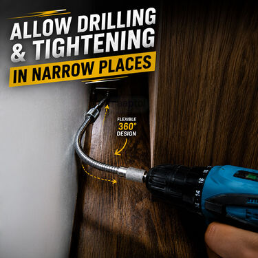 Metal Flexible Drill Bit Extension For Tight Spaces (HT109)