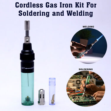 Cordless Gas Iron Kit For Soldering and Welding (HT110)