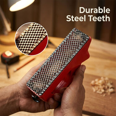 Rasp Plane Hand Tool For Drywall Finishing, Edge Trimming, and Surface Smoothing (HT112)